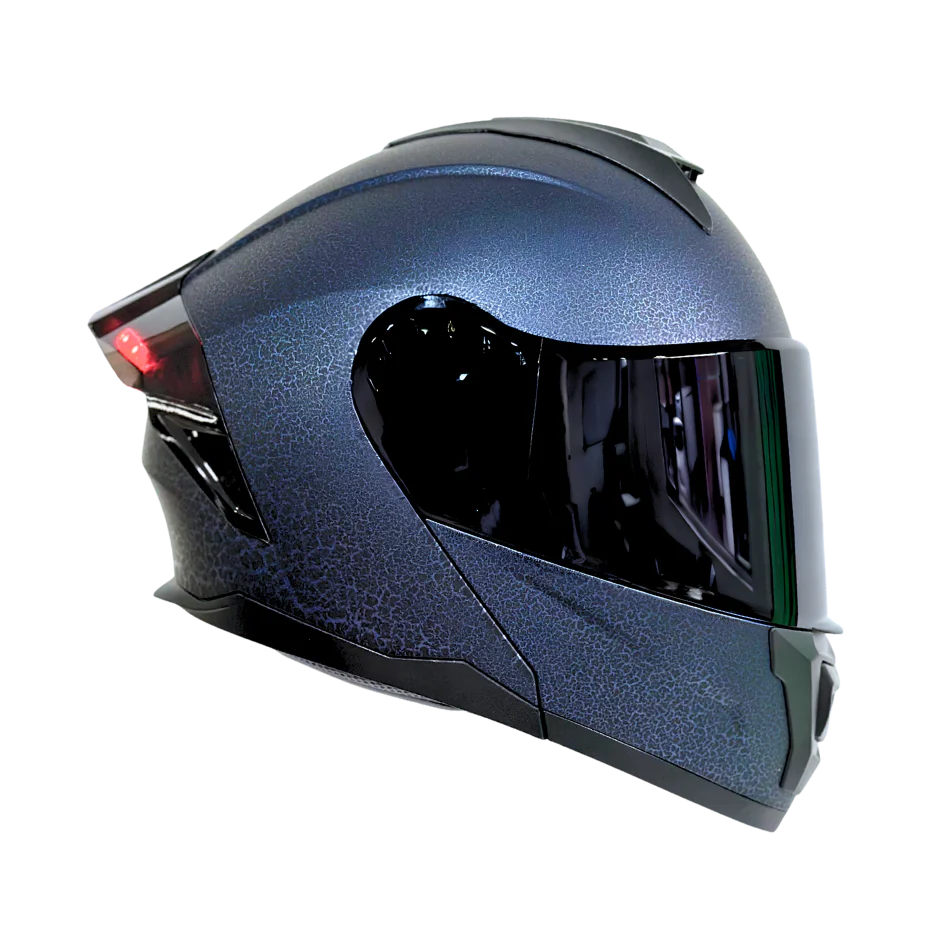 Casco EDGE Abatible Boston Sólido Azul Certificación DOT | ECE - Image 4
