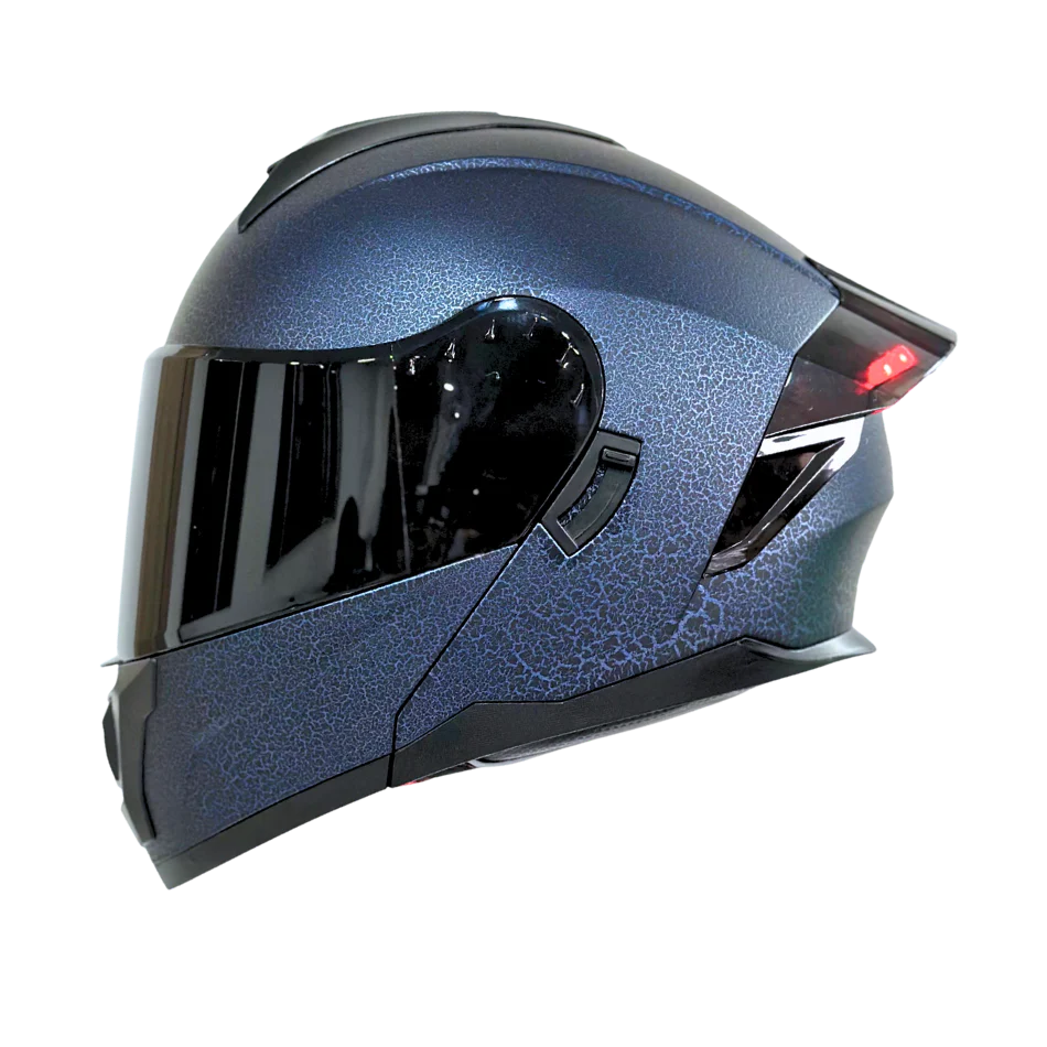 Casco EDGE Abatible Boston Sólido Azul Certificación DOT | ECE - Image 5