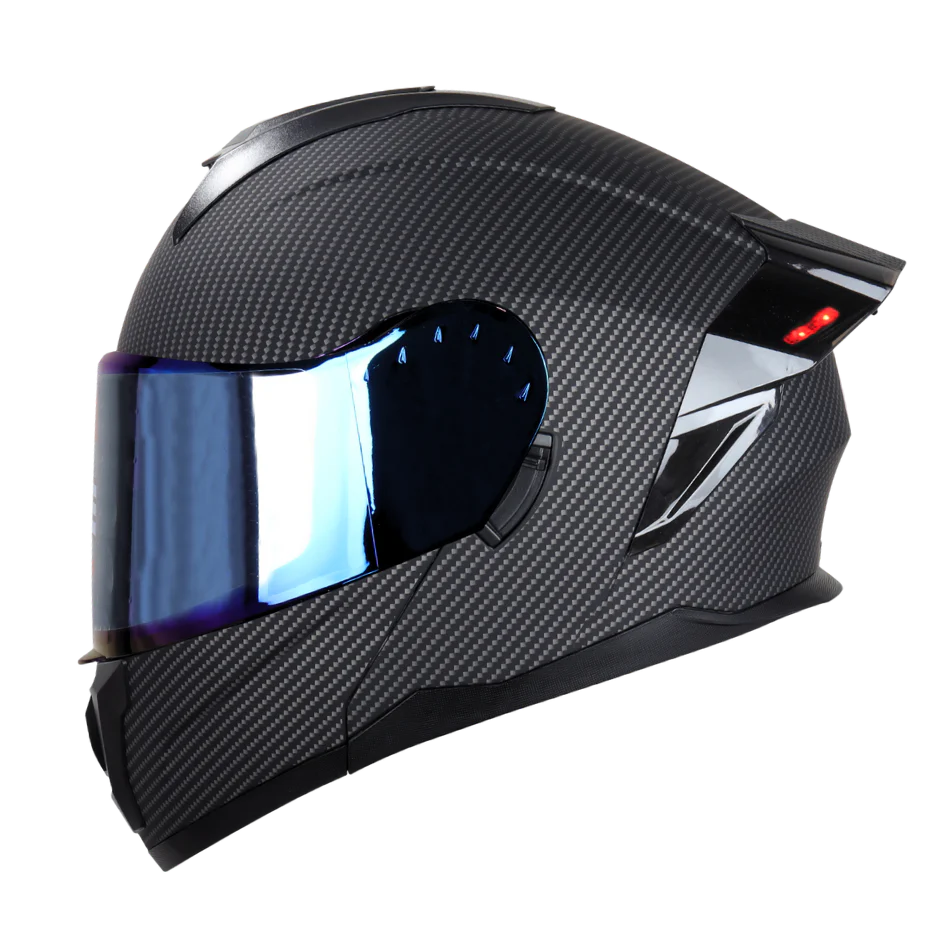 Casco EDGE Abatible Boston Diseño Carbón Certificación DOT I ECE - Image 5