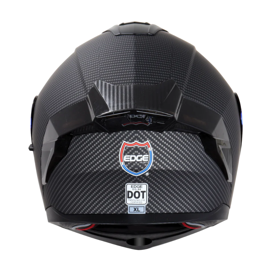 Casco EDGE Abatible Boston Diseño Carbón Certificación DOT I ECE - Image 6