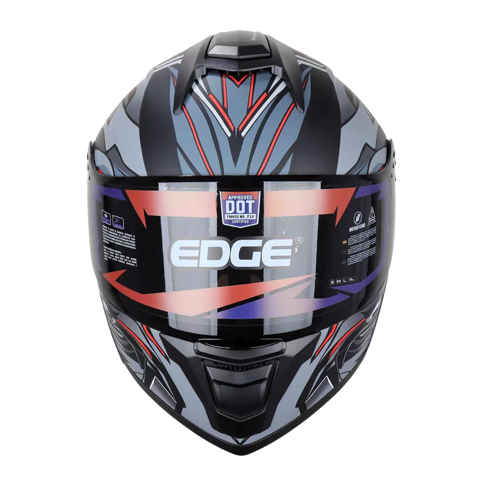 Casco EDGE Abatible Boston Steelix Gris Certificación DOT I ECE - Image 3