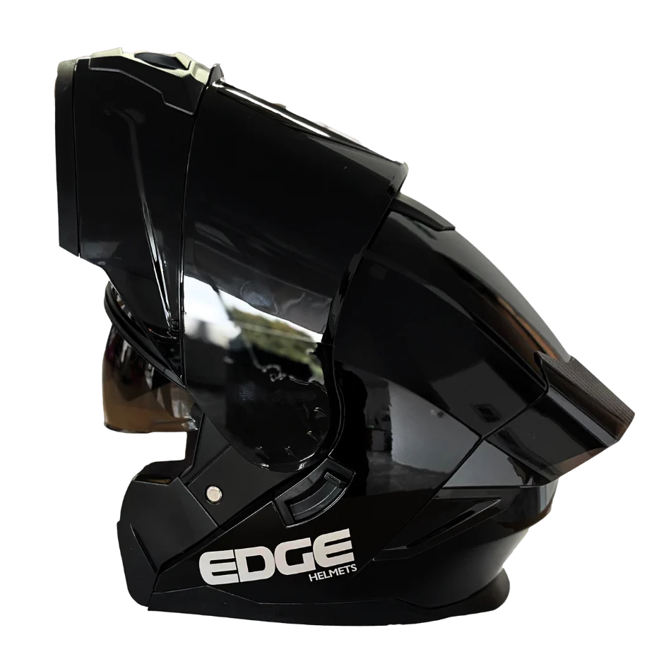 Casco EDGE Abatible Boston Sólido Negro Certificación DOT I ECE - Image 10