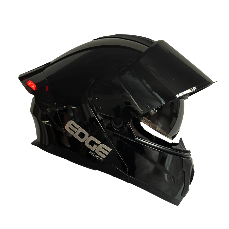 Casco EDGE Abatible Boston Sólido Negro Certificación DOT I ECE - Image 12