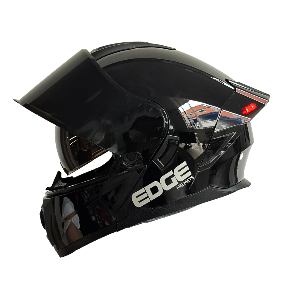 Casco EDGE Abatible Boston Sólido Negro Certificación DOT I ECE - Image 13