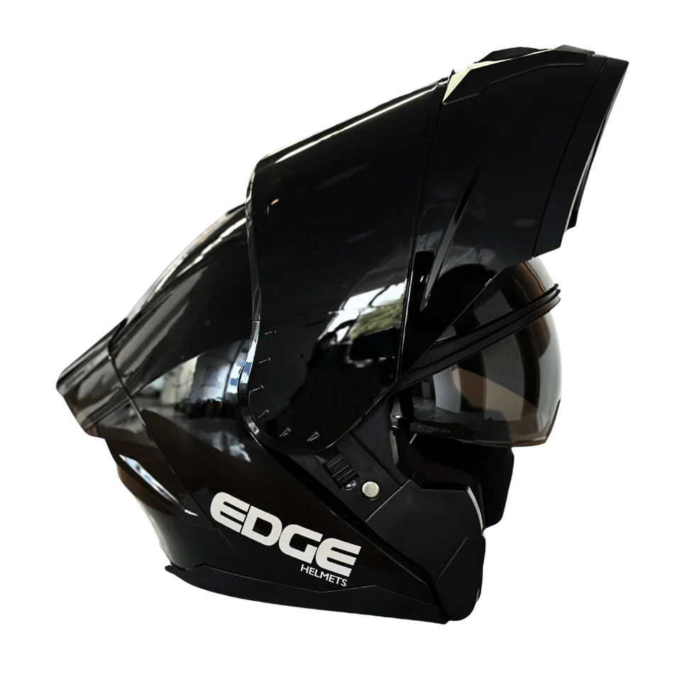 Casco EDGE Abatible Boston Sólido Negro Certificación DOT I ECE - Image 9