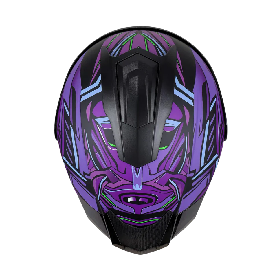 Casco EDGE Abatible Boston Steelix Morado Certificación DOT I ECE - Image 7