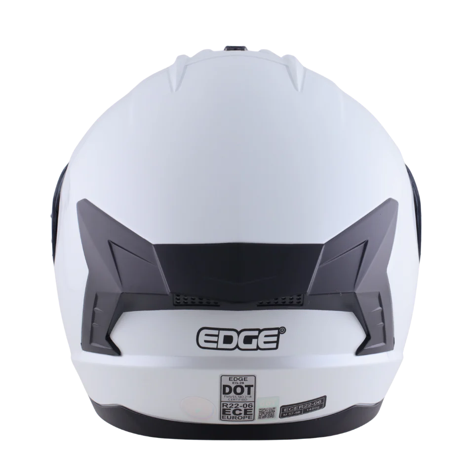 Casco Edge Integral Extreme Solido Blanco Cert. Dot | Ece - Image 6