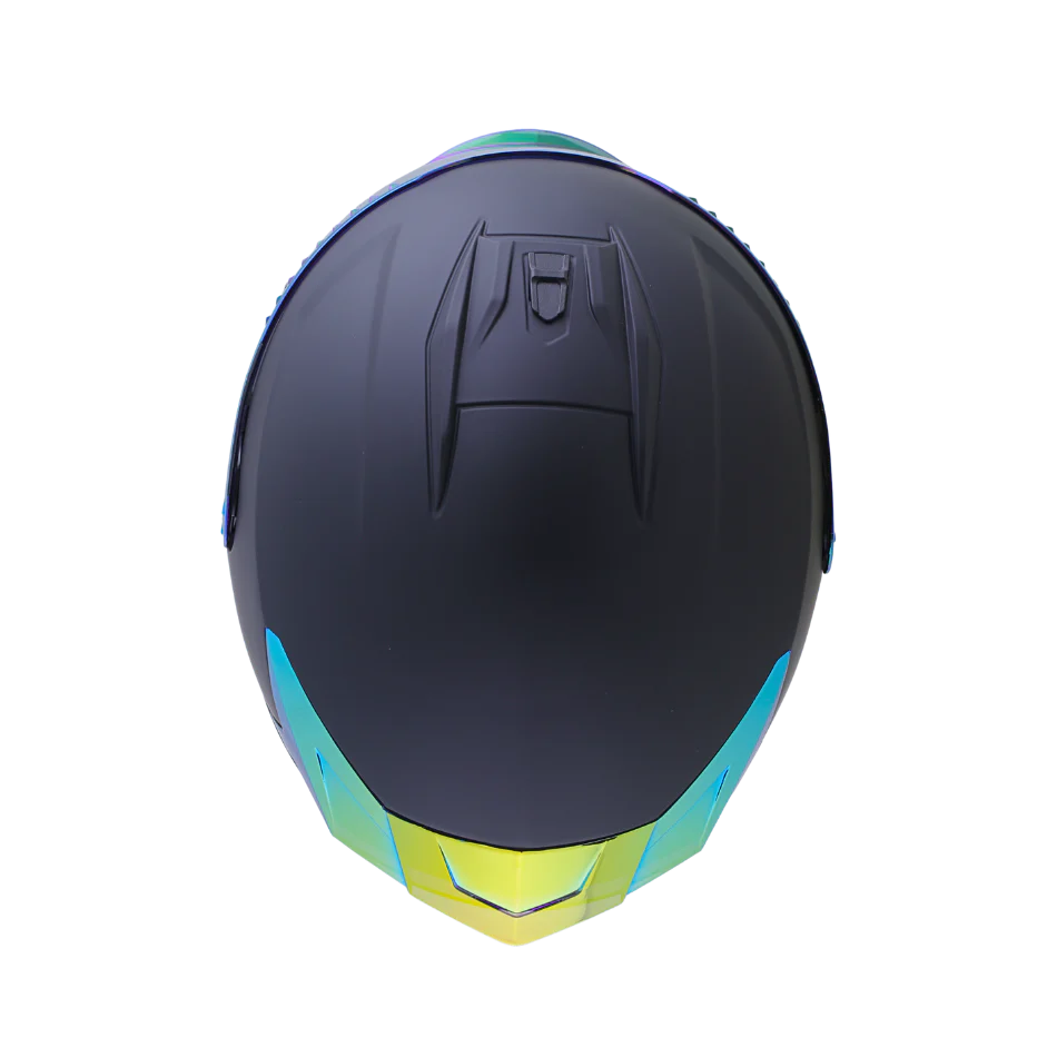 Casco EDGE Integral Extreme Solido Negro / Dorado Metalizado Certificación DOT I ECE - Image 7