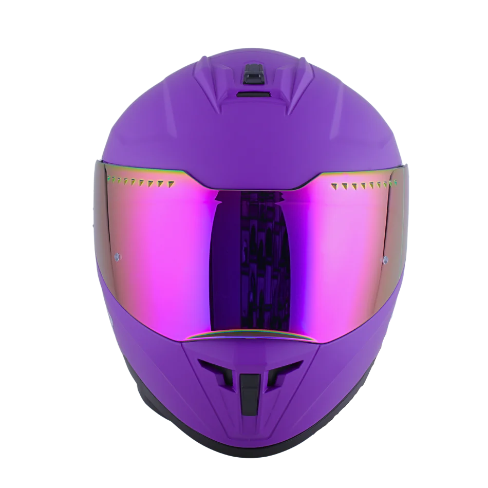 Casco EDGE Integral Extreme Solido Morado Metalizado Certificación DOT I ECE - Image 3