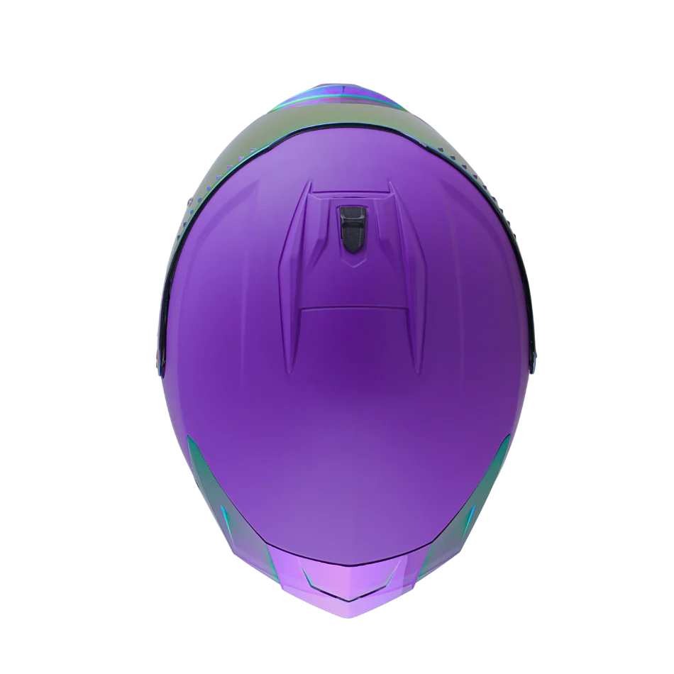 Casco EDGE Integral Extreme Solido Morado Metalizado Certificación DOT I ECE - Image 7