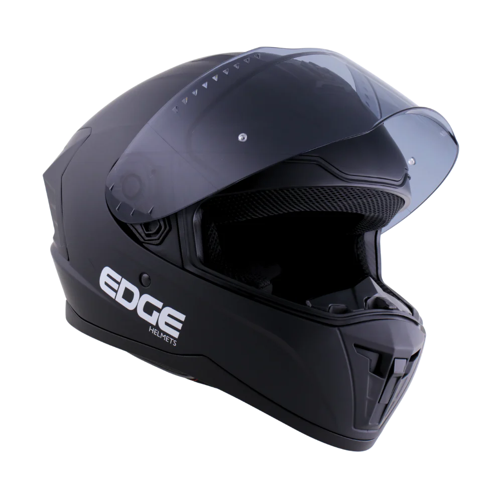 Casco Edge Integral Extreme Sólido Negro Cert. Dot I Ece - Image 4