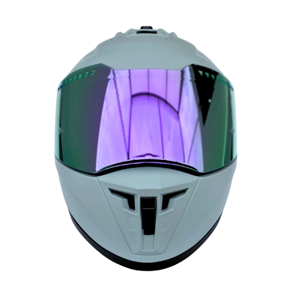 Casco EDGE Integral Extreme Solido gris / Morado Metalizado Certificación DOT I ECE - Image 3