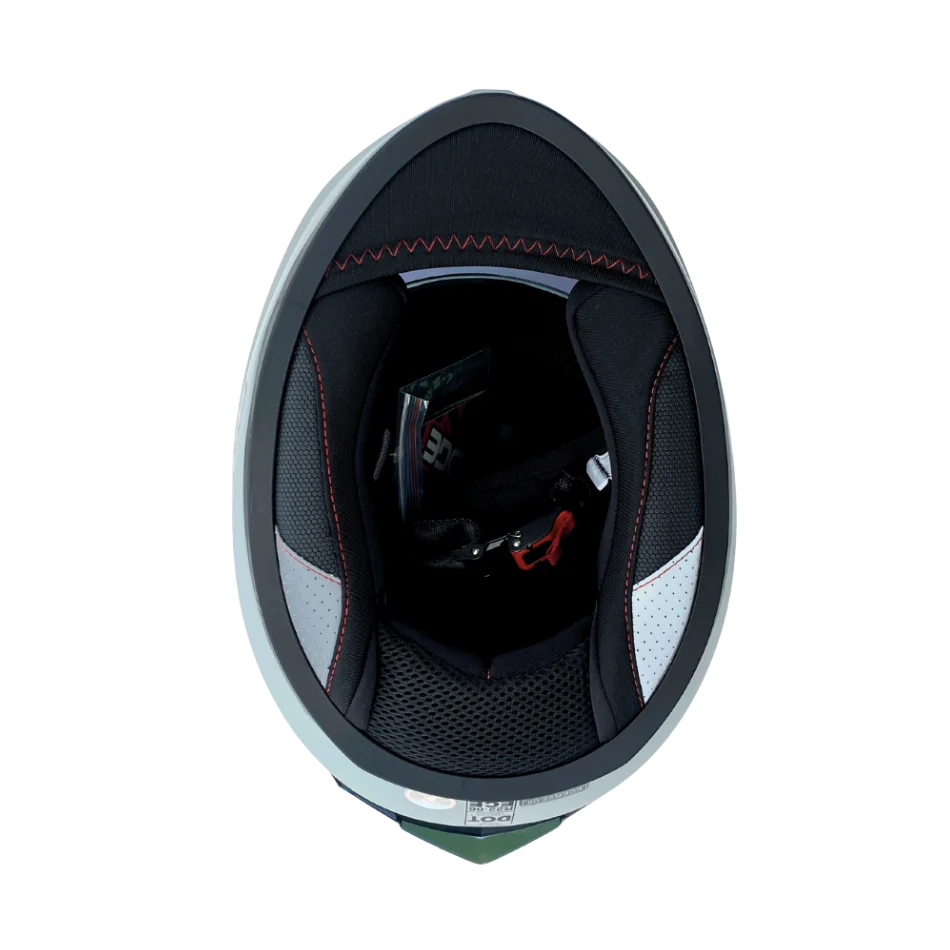 Casco EDGE Integral Extreme Solido Negro / Litmus Metalizado Certificación DOT I ECE - Image 8