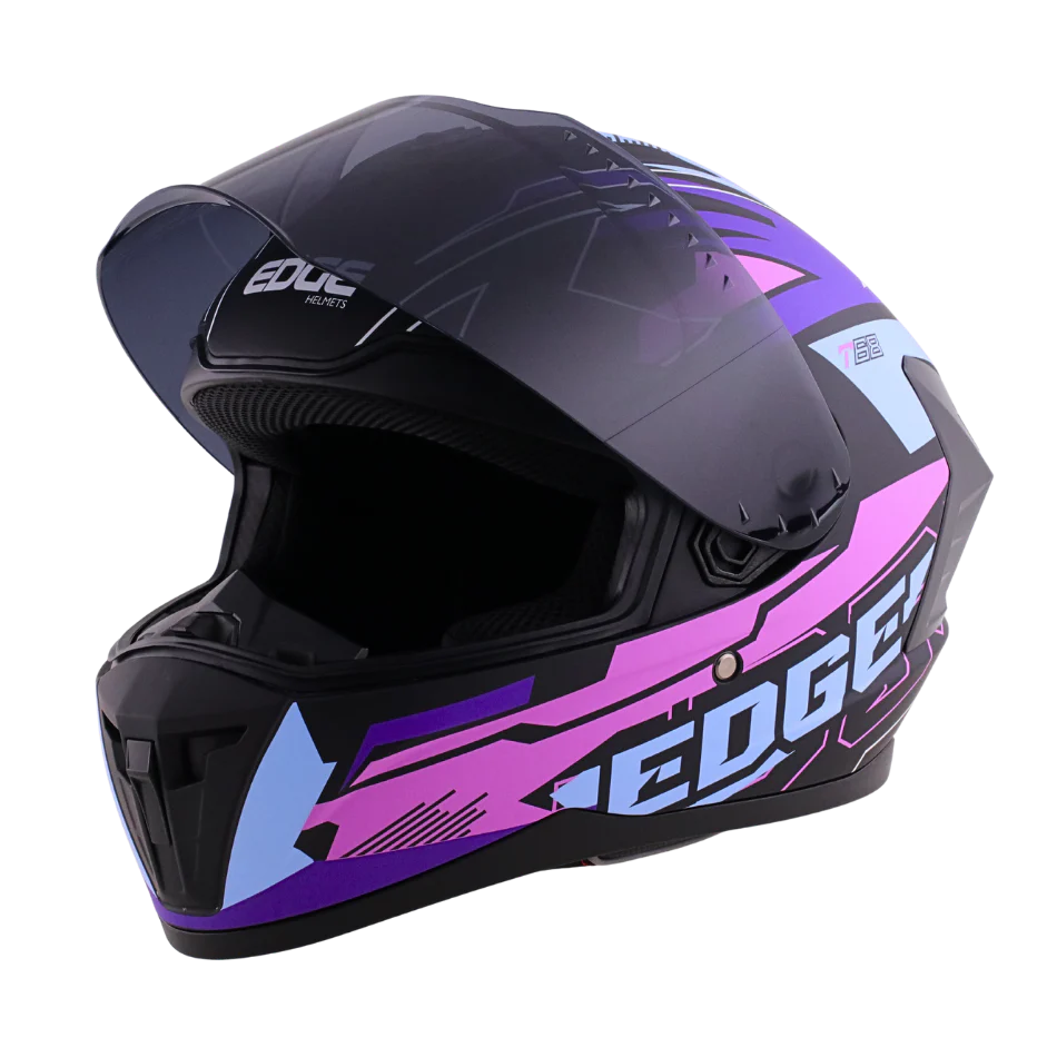 Casco Edge Integral Extreme T68 Morado Certificado Dot | Ece - Image 5
