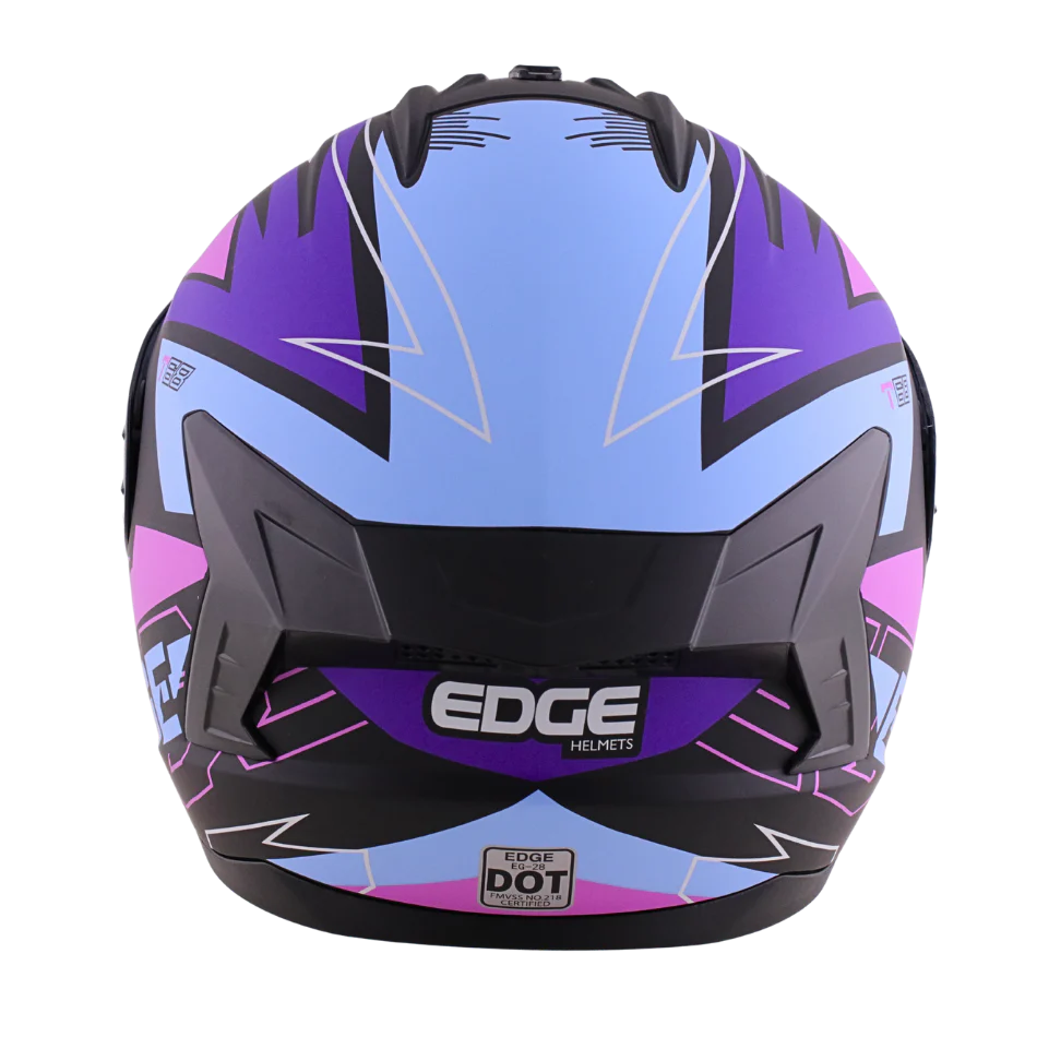 Casco Edge Integral Extreme T68 Morado Certificado Dot | Ece - Image 6