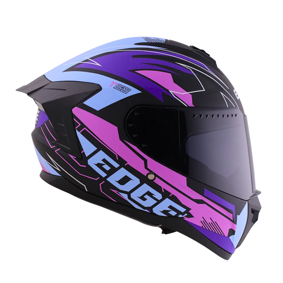 Casco Edge Integral Extreme T68 Morado Certificado Dot | Ece - Image 9