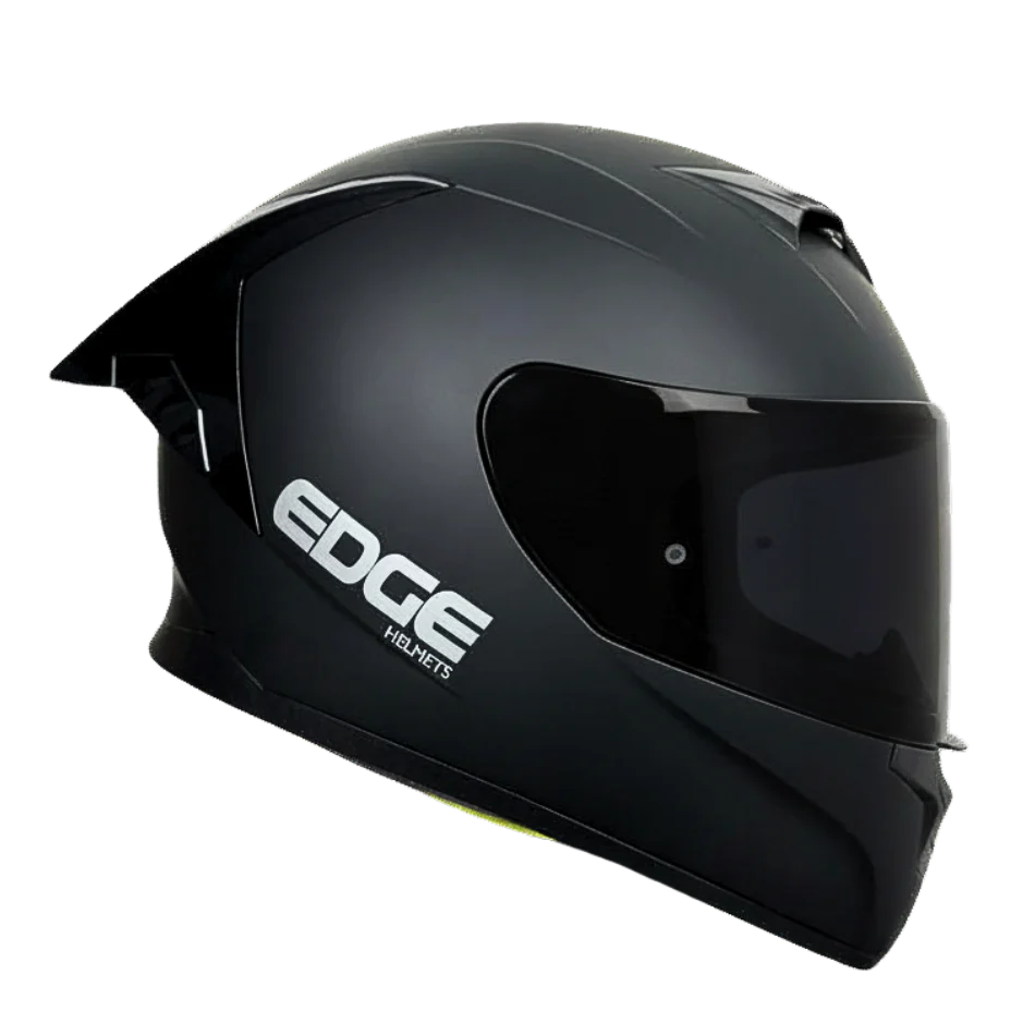 Casco EDGE Integral Racer Sólido Negro Certificación DOT - Image 10