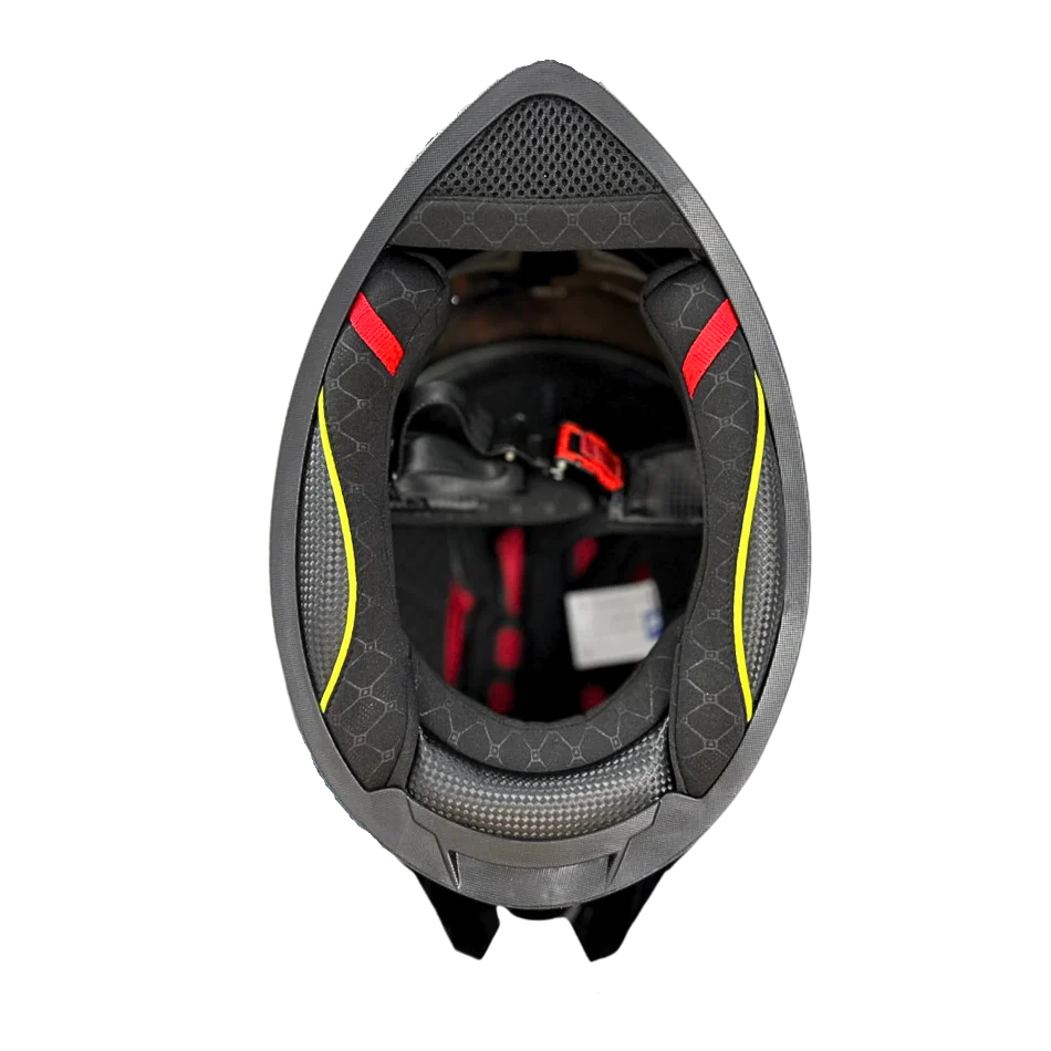 Casco EDGE Integral Racer Sólido Negro Certificación DOT - Image 9