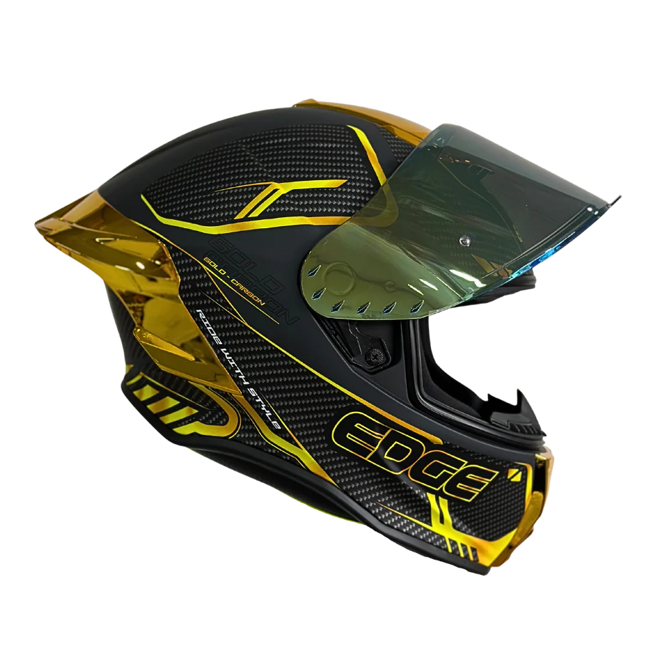 Casco EDGE Integral Shanghai Goldex Dorado Certificación DOT I ECE - Image 4