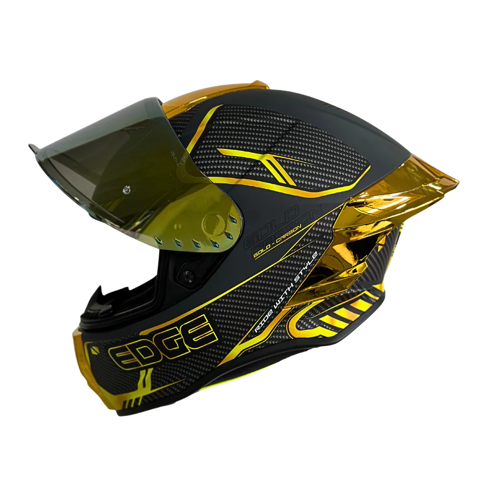 Casco EDGE Integral Shanghai Goldex Dorado Certificación DOT I ECE - Image 5