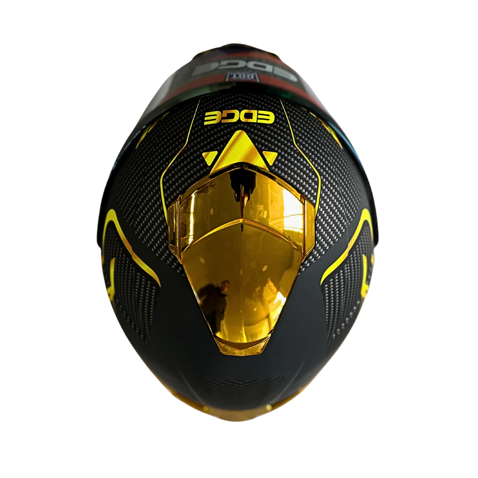 Casco EDGE Integral Shanghai Goldex Dorado Certificación DOT I ECE - Image 7