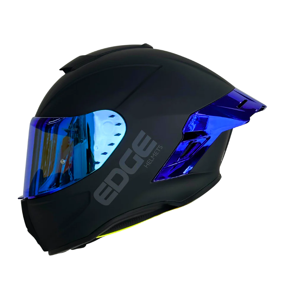 Casco EDGE Integral Shanghai Metalizado Azul Certificación DOT I ECE - Image 3