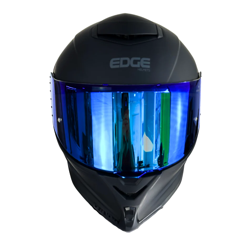 Casco EDGE Integral Shanghai Metalizado Azul Certificación DOT I ECE - Image 4