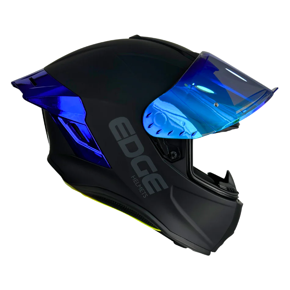Casco EDGE Integral Shanghai Metalizado Azul Certificación DOT I ECE - Image 5