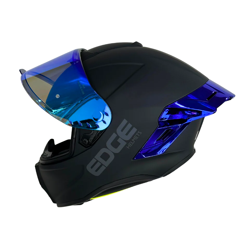 Casco EDGE Integral Shanghai Metalizado Azul Certificación DOT I ECE - Image 6