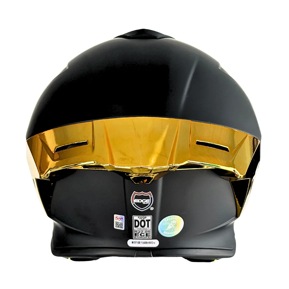 Casco EDGE Integral Shanghai Metalizado Dorado Certificación DOT I ECE - Image 7