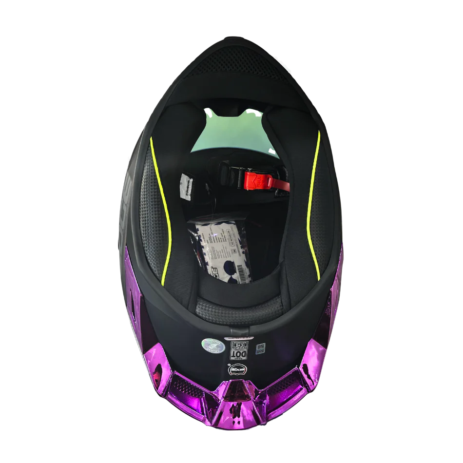 Casco EDGE Integral Shanghai Metalizado Morado Certificación DOT I ECE - Image 17
