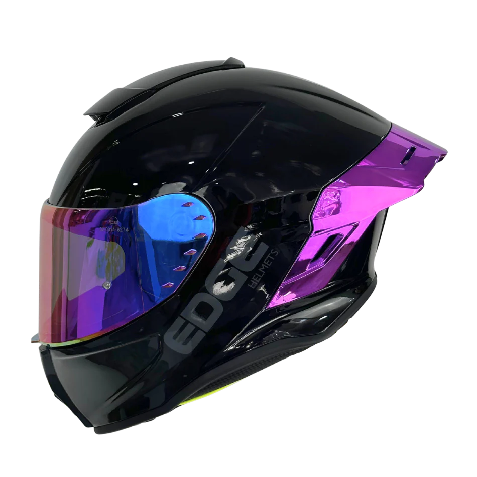 Casco EDGE Integral Shanghai Metalizado Morado Certificación DOT I ECE - Image 3