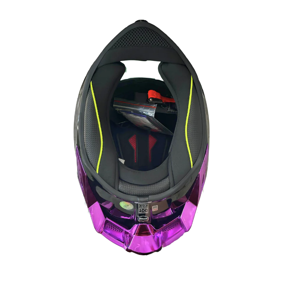 Casco EDGE Integral Shanghai Metalizado Morado Certificación DOT I ECE - Image 9