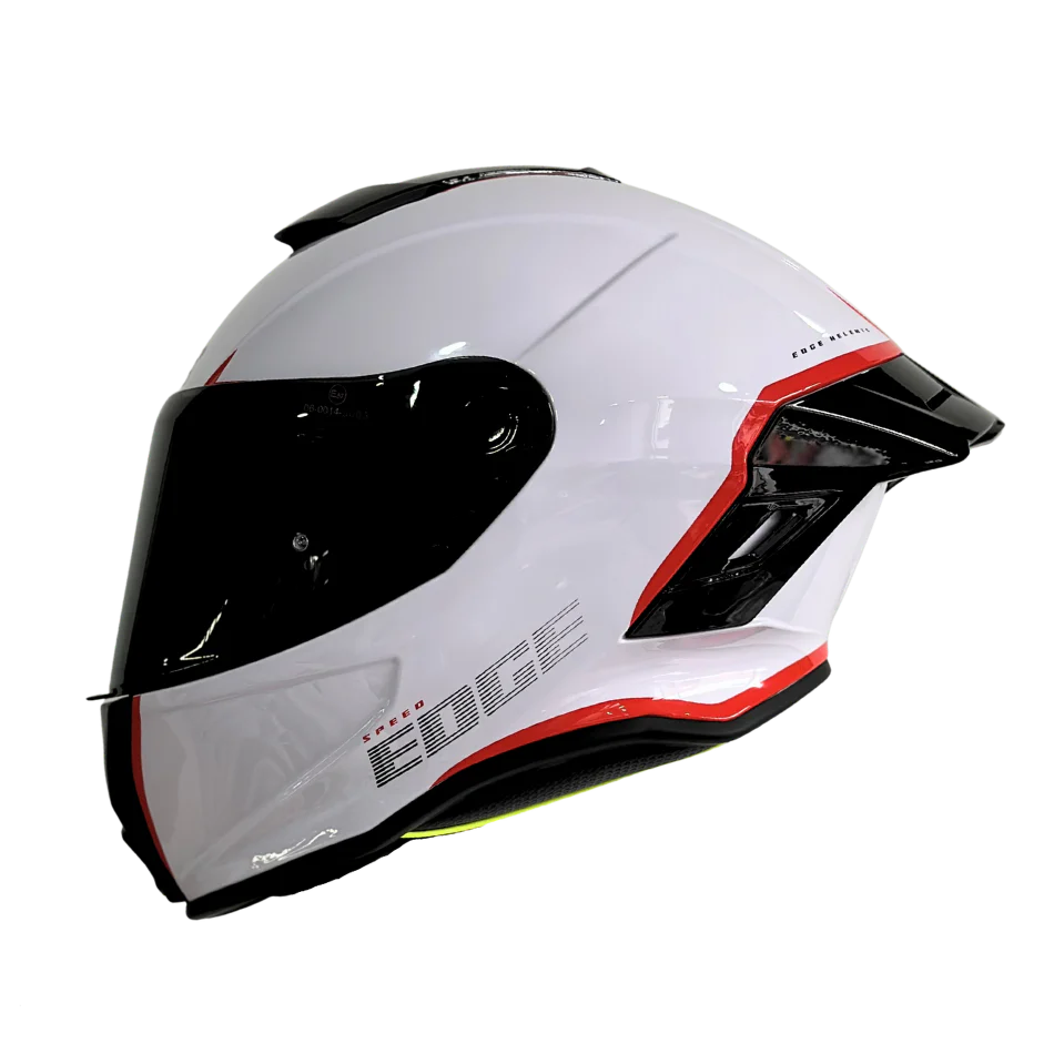 Casco EDGE Integral Shanghai Rush Blanco / Rojo DOT | ECE - Image 3