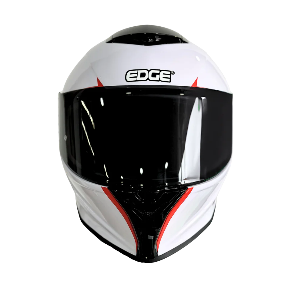 Casco EDGE Integral Shanghai Rush Blanco / Rojo DOT | ECE - Image 4