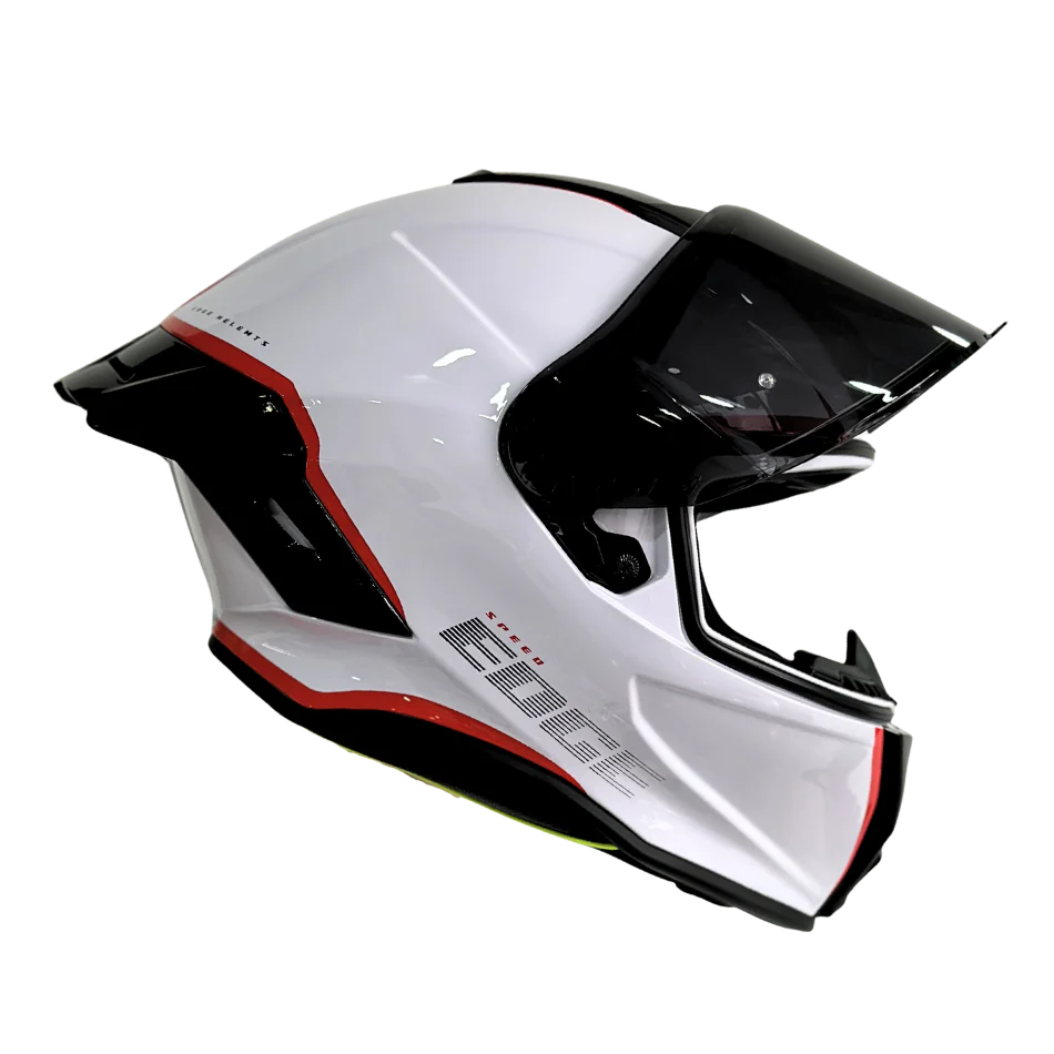 Casco EDGE Integral Shanghai Rush Blanco / Rojo DOT | ECE - Image 5