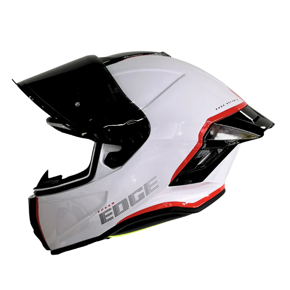 Casco EDGE Integral Shanghai Rush Blanco / Rojo DOT | ECE - Image 6