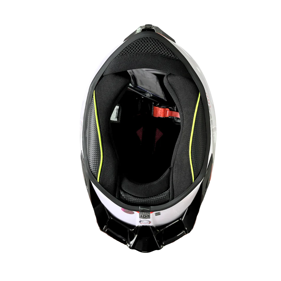 Casco EDGE Integral Shanghai Rush Blanco / Rojo DOT | ECE - Image 9