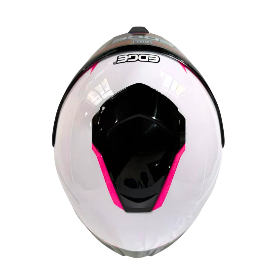 Casco EDGE Integral Shanghai Rush Blanco / Rosado Certificación DOT I ECE - Image 3