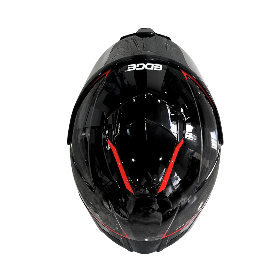 Casco EDGE Integral Shanghai Rush Negro / Rojo DOT | ECE - Image 8