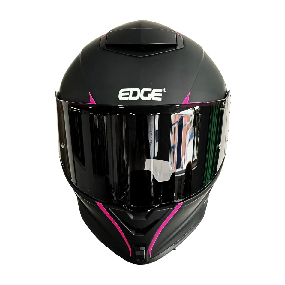Casco EDGE Integral Shanghai Rush Negro/Rosado DOT-ECE - Image 3
