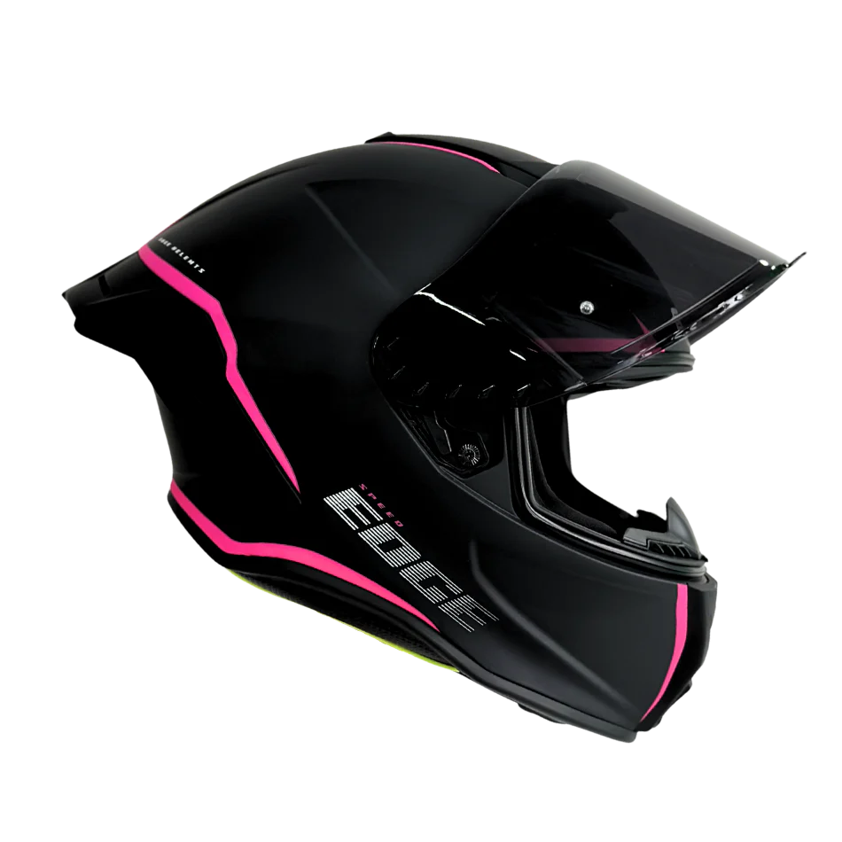 Casco EDGE Integral Shanghai Rush Negro/Rosado DOT-ECE - Image 4