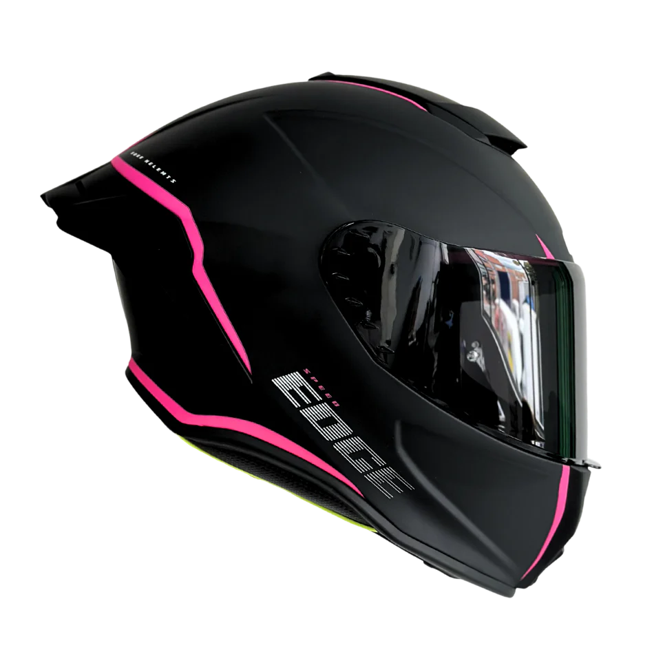 Casco EDGE Integral Shanghai Rush Negro/Rosado DOT-ECE - Image 9