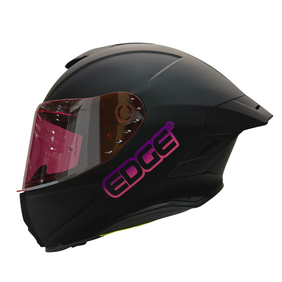 Casco EDGE Integral Shanghai Sólido Logo Rosa Certificación DOT I ECE - Image 10
