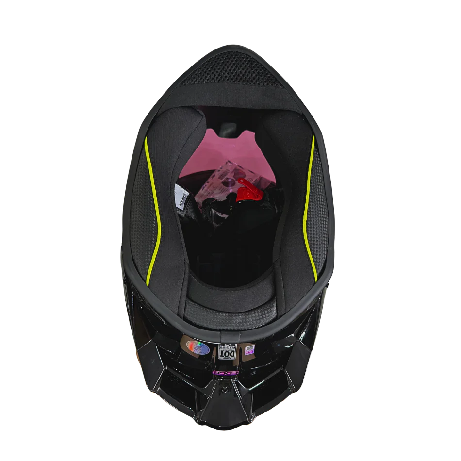 Casco EDGE Integral Shanghai Sólido Logo Rosa Certificación DOT I ECE - Image 16