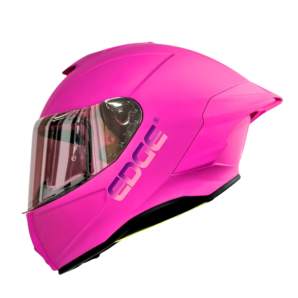 Casco EDGE Integral Shanghai Sólido Rosado Certificación DOT | ECE - Image 2