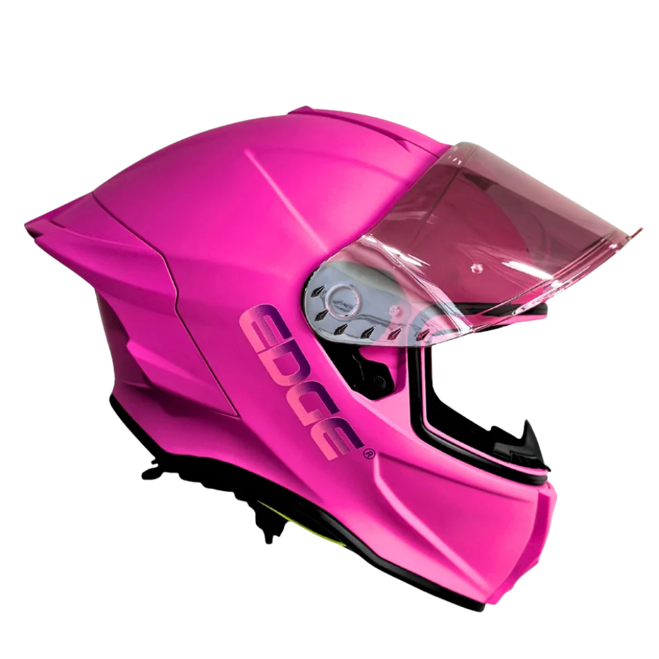 Casco EDGE Integral Shanghai Sólido Rosado Certificación DOT | ECE - Image 4