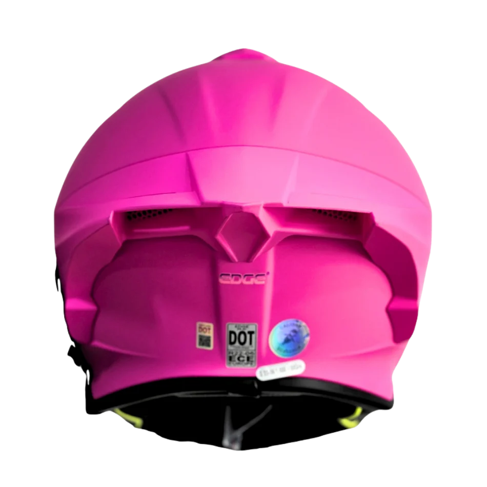 Casco EDGE Integral Shanghai Sólido Rosado Certificación DOT | ECE - Image 6