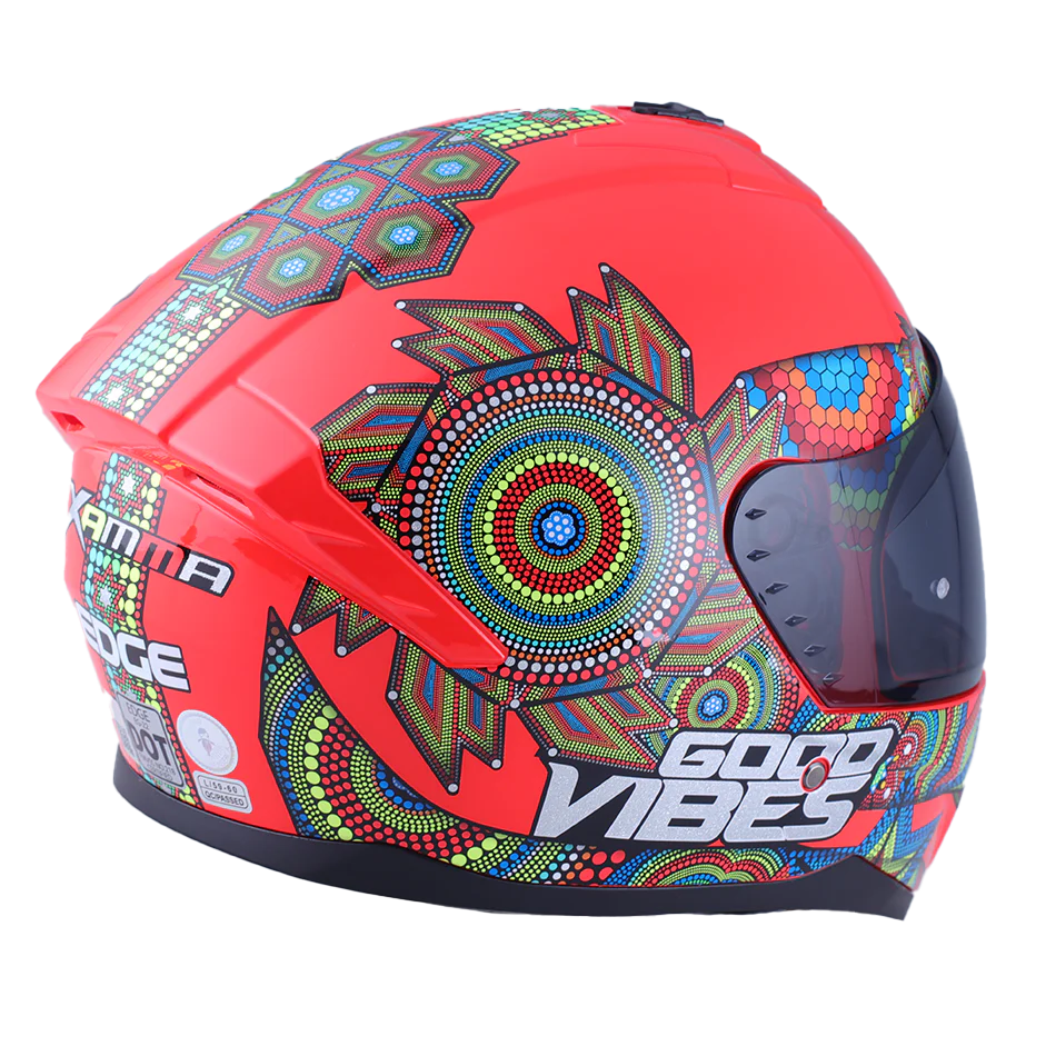 Casco Edge Integral Zoom Pro Xamma Rojo Certificado Dot - Image 10