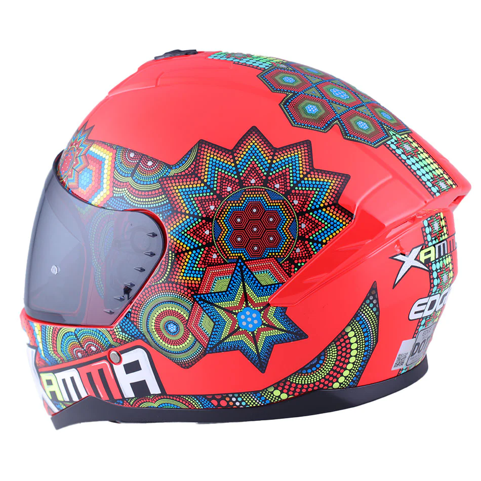 Casco Edge Integral Zoom Pro Xamma Rojo Certificado Dot - Image 5